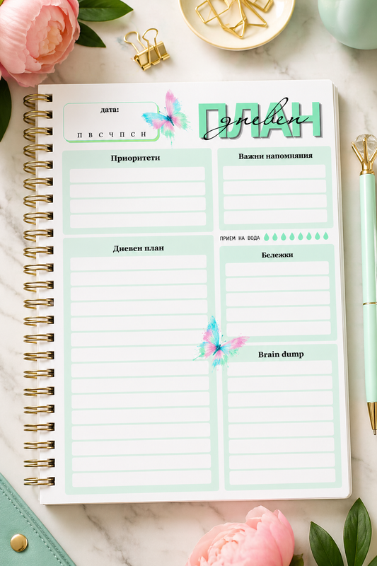 Недатиран дневен планер "Create Your Day" 180л.