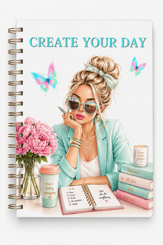 Недатиран дневен планер "Create Your Day" 180л.