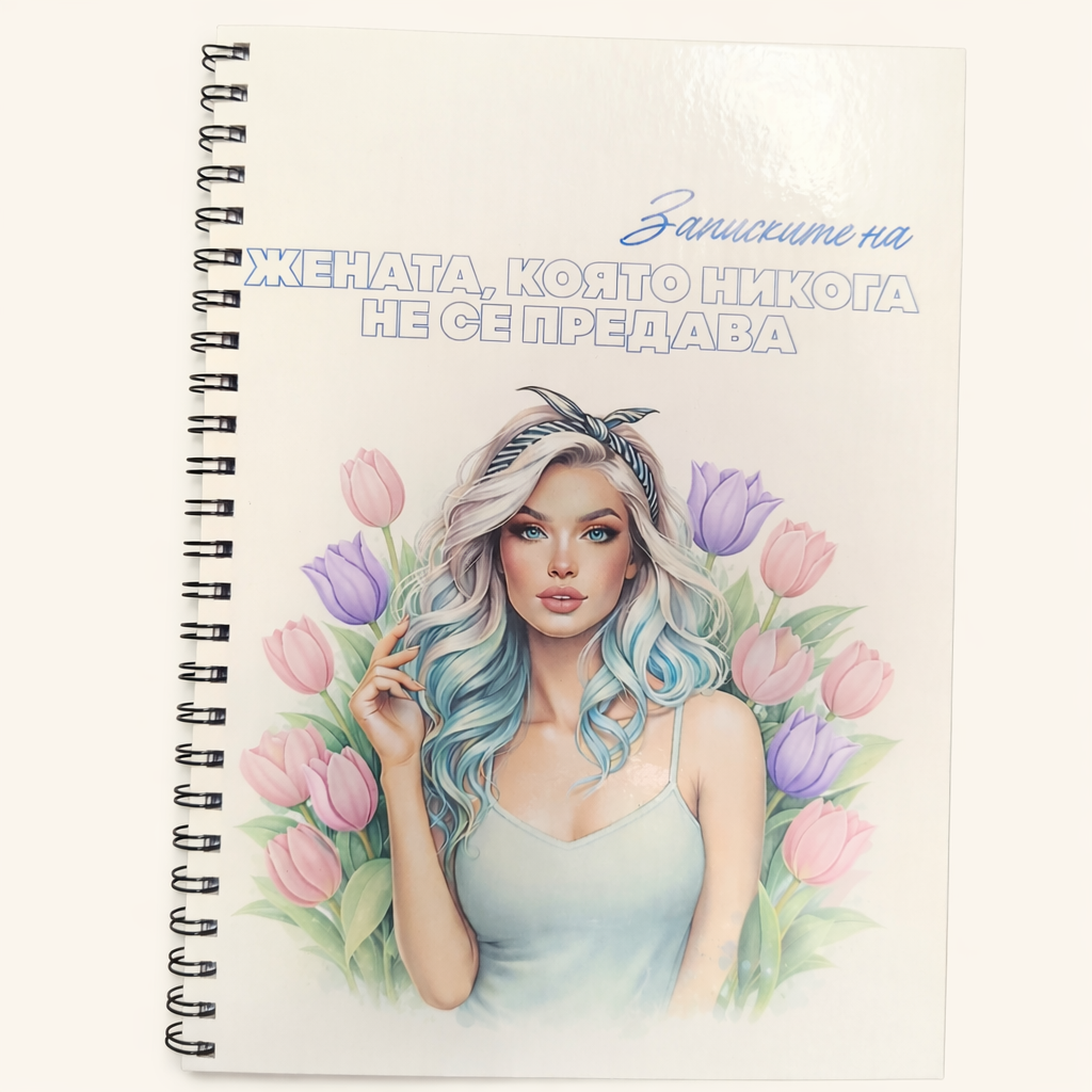 Тефтер "Записките на жената, която ..." Tulip Woman 60л.