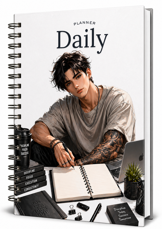 Недатиран дневен планер "Daily Focus Planner" 180л.