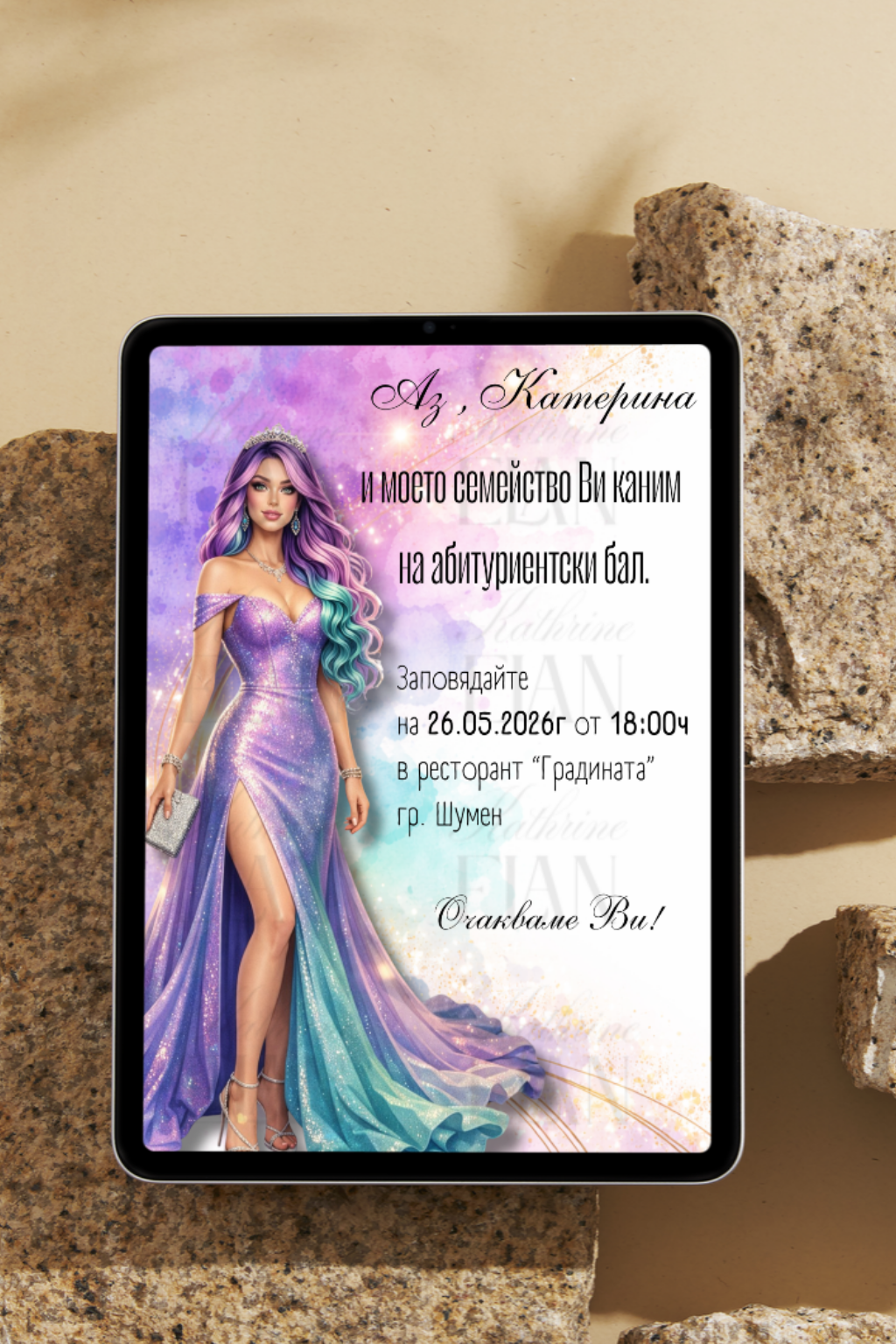 Персонализирана видео покана за бал "PromShine"