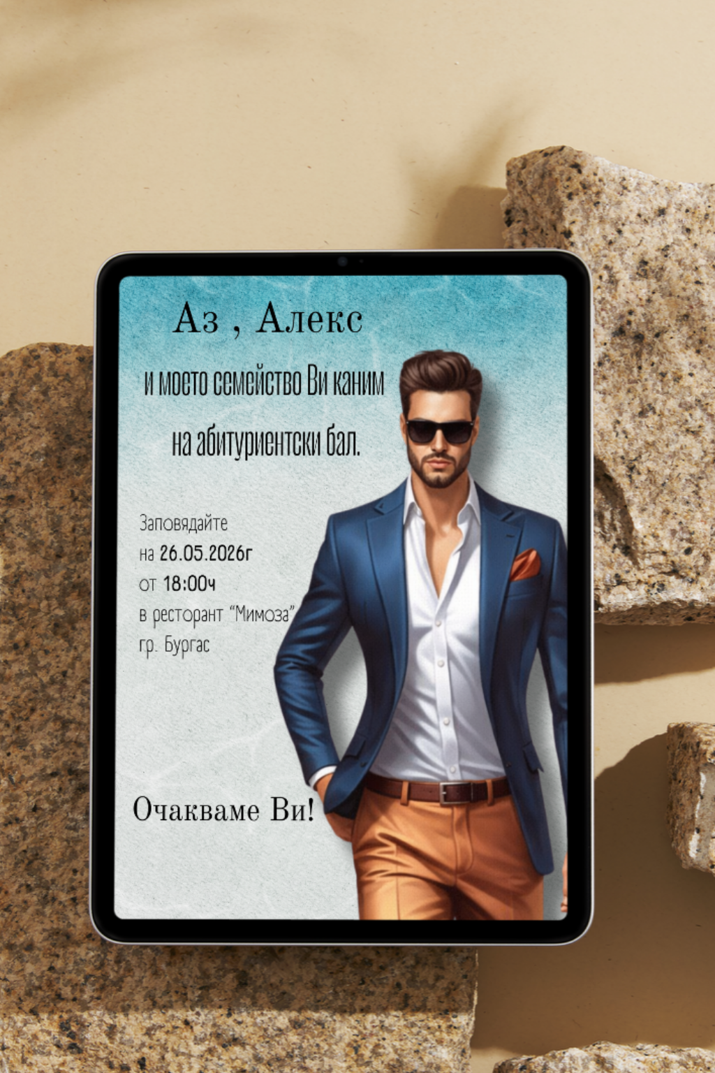 Персонализирана видео покана за бал "Gentleman"