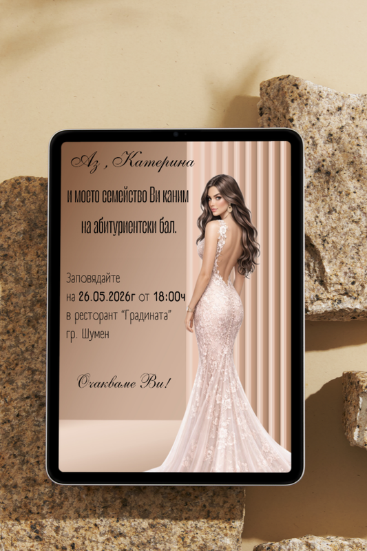 Персонализирана видео покана за бал "Prom Moment"